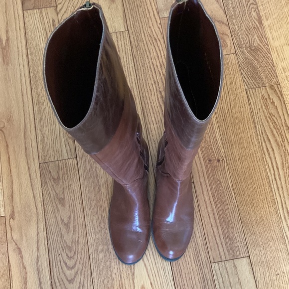 BCBG Generation brown tall leather boots - Picture 3 of 7